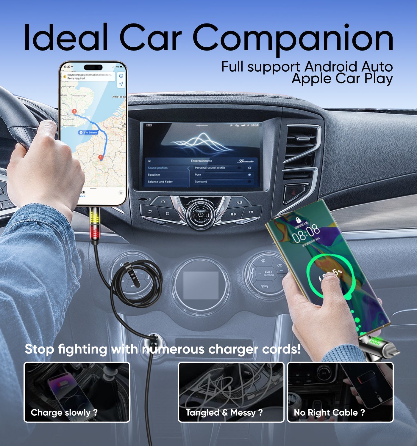š„ Final 2 Hours Only |ā”4-in-1 USB Charging Cable mFish fast charging