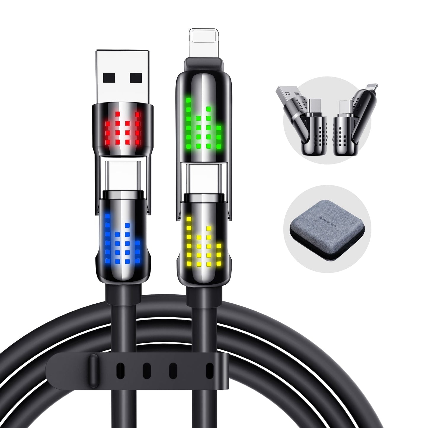 🔥 Final 2 Hours Only |⚡4-in-1 USB Charging Cable mFish fast charging