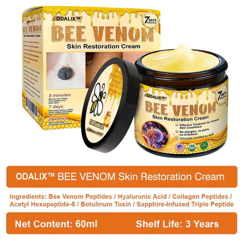 🔥Final 3 Hours: 80% OFF - ODALIX™ Bee Venom Skin Restoration Cream🐝