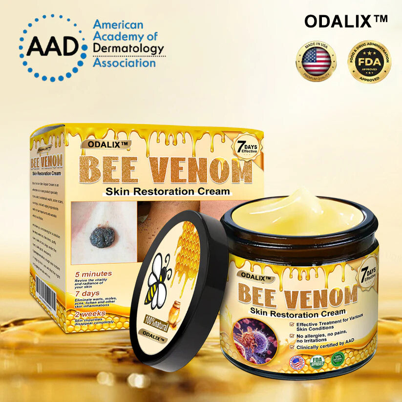 🔥Final 3 Hours: 80% OFF - ODALIX™ Bee Venom Skin Restoration Cream🐝