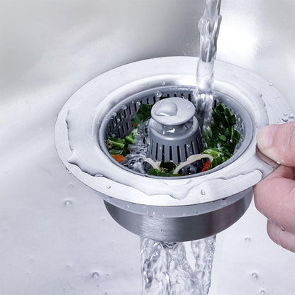 ⏰ Final 3 Hours Sale – DivGlow™ 🏆 Upgraded 3 in 1 Kitchen Sink Drain Strainer 🔥 Buy More Save More!