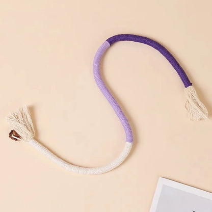 Cat Bite Rope Toy Grinding Teeth Durable Teasing Cat Rope Toy Cat Scratcher Rope Toy Cotton Rope Bite-resistant Chewing Toy