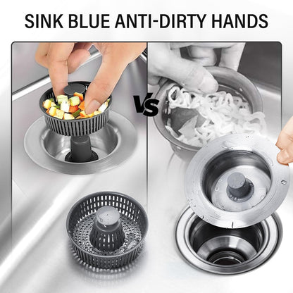 ⏰ Final 3 Hours Sale – DivGlow™ 🏆 Upgraded 3 in 1 Kitchen Sink Drain Strainer 🔥 Buy More Save More!